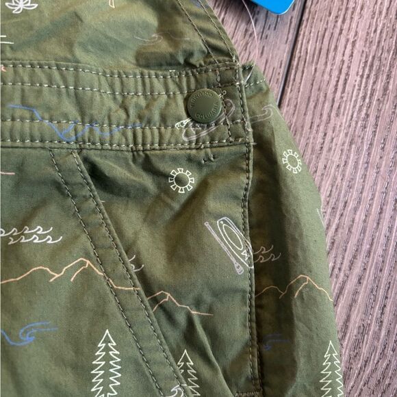 Columbia washed out Kids Green Overalls - Picture 3 of 5